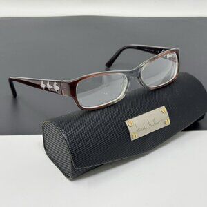 Nicole Miller New York Baxter C03 Eyeglasses Frame Women Brown Plastic 51-15-135